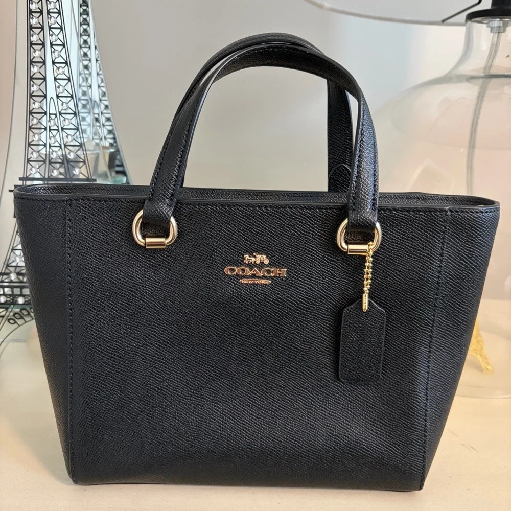 Coach Alice Small Satchel Blk/Gold EUC - Picture 9 of 9